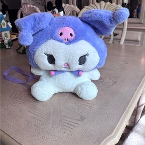 Kuromi plush backpack